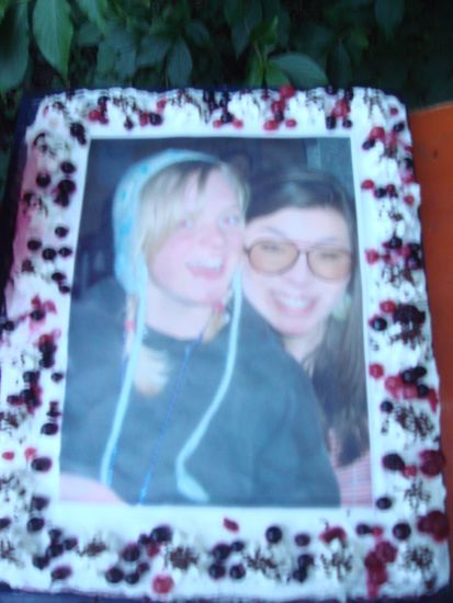 Der ab-ge-fah-re-ne Kuchen