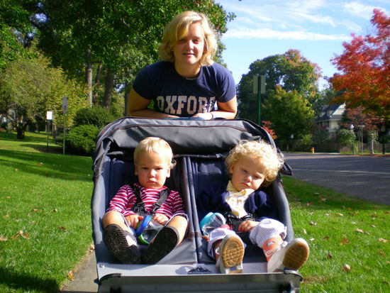 Spaziergang Montag morgen mit Lisa und muedem Konrad und Robert