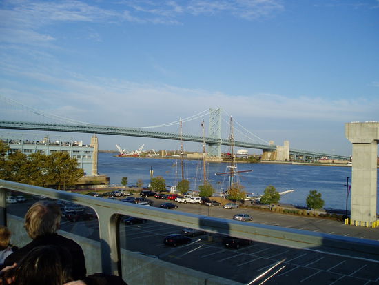 Benjamin Franklin,einer der vielen Vaeter der Constitution und beruehmtester Buerger der Stadt