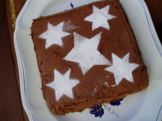 Sachertorte...die Amis haben alle keine runden Backformen!