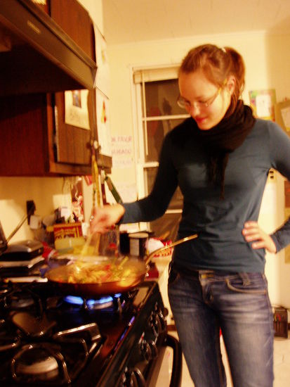 Lisa cooking