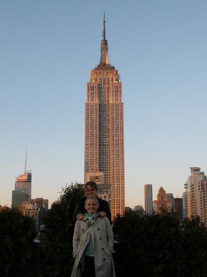 Charlotte und ich auf der Roof Top Bar im 20.Stock
