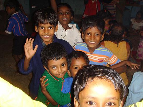 Einige der Kinder des "New Light"-Projektes, das ich an meinem letzten Tag in Kalkutta besucht habe.
