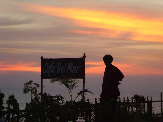 Sonnenuntergang am 24.12.2007 in Varkala/ Kerala/ Indien
