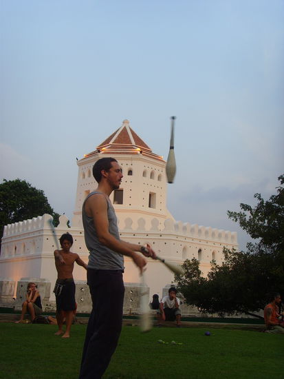 Die Jonglierer in Action