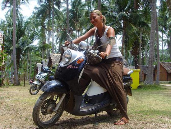 I like my bike!!! Das war das coooolste bike auf Lanta ueberhaupt!