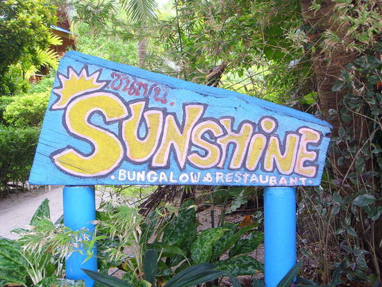 Sunshine-Restaurant. So heisst das "zu Hause" der Scuba Shackers!