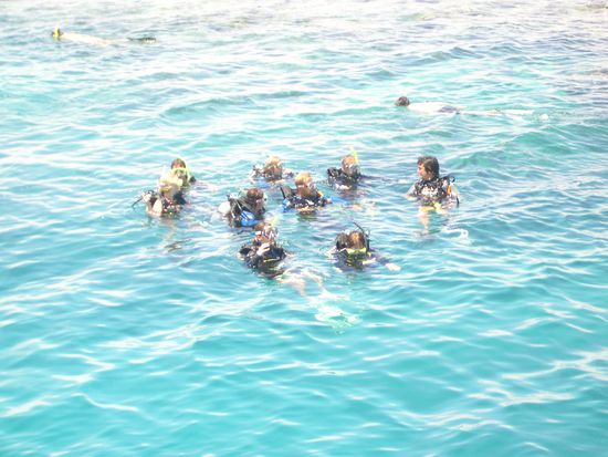 Kurz bevors losgeht! Alle machen sich startklar...