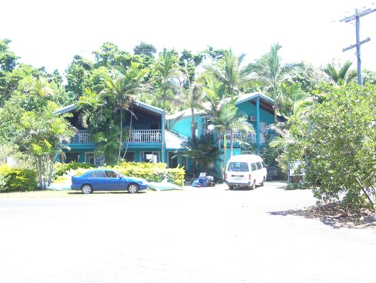 Unser Hostel Beach Shak! Direkt am Strand - man braucht nur ueber die Strasse zu gehen!