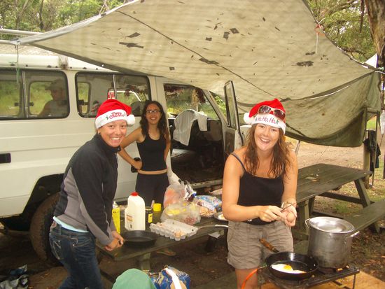 Morgens beim Fruehstuecken!