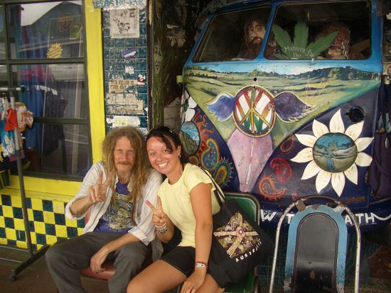 Tour nach Nimbin! Ein echtes Hippie-Dorf man fuehlt sich wie in den 70gern.
