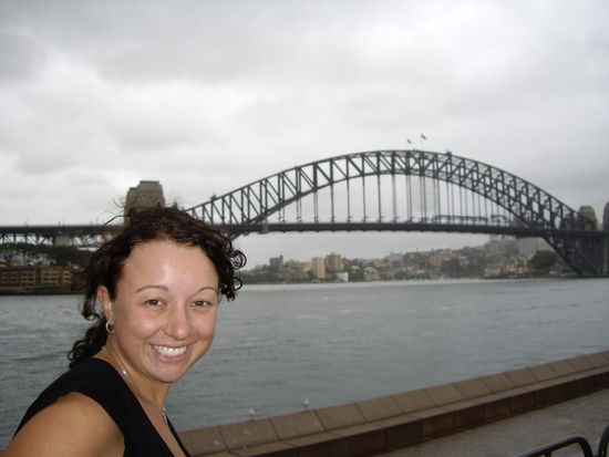 Harbour Bridge.... das Opera House ist gleich daneben koennt ihrs sehen ???? 