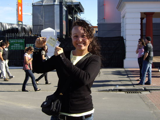 Kurz vor dem Konzert holte ich mein Ticket dann gings los!!! ahhh Bon Joviiiiiiii (hatte echt nen guten Platz)