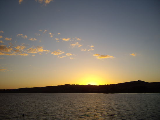 Sonnenuntergang Lake Taupo