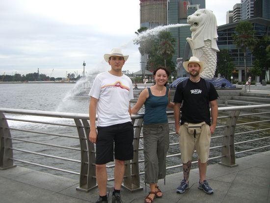 Das Wahrzeichen in Singapur