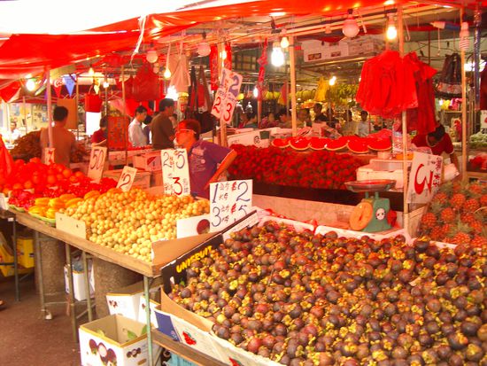 Hier gibt es Sachen zu Essen die ich noch nie gesehen habe...