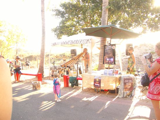 Mindil Beach Street Market. Ein Didgeridoo-Spieler der es wirklich drauf hatte...echt genial!