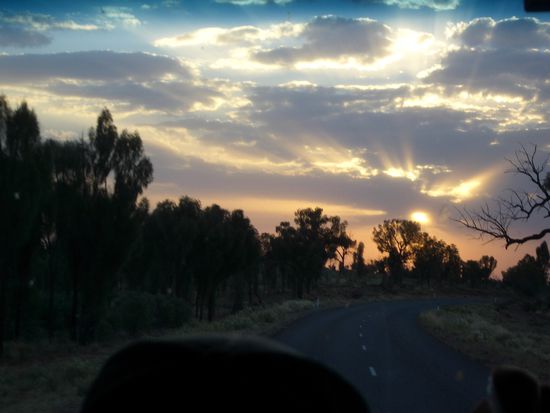 Sonnenuntergang im Outback