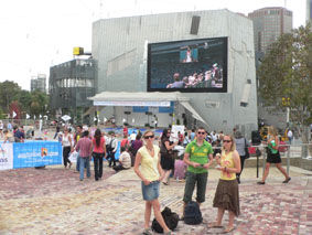 Public Viewing am Federation Square (Australien Open)