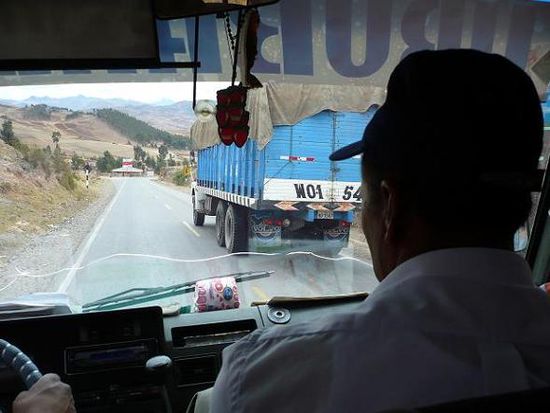 im Bus nach Ollantaytambo