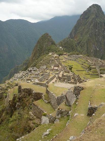 die andere Richtung, der Machupicchu rechts
