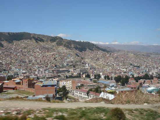 La Paz von El Alto aus gesehen