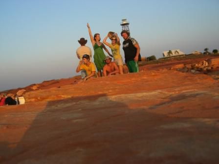 random bandfoto, leuchtturm broome