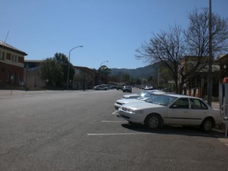 Tamworth waerend der Rush-hour