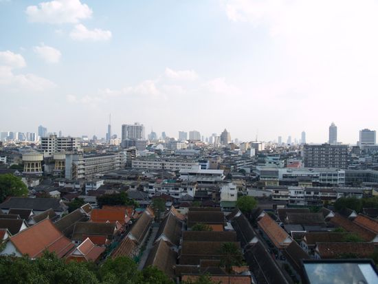 Die Sukhumvit Area und teile des Wat Saket