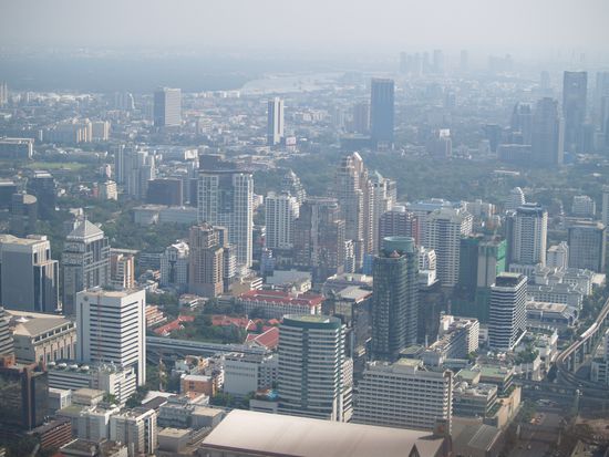 Auf diesem Bild ist auch der Lumpini Park zu sehen