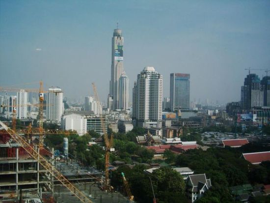 Baiyoke Sky tower von unserem Hotel aus gesehen