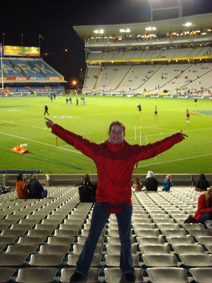 Am Freitag (24.08.07), mein 1. Rugby Spiel im Eden Park in Auckland...leider hab ich keinen Plan von Rugby...trotzdem schön