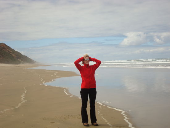 Moni am Endlosstrand (Baylys Beach)...kanns net fassen.