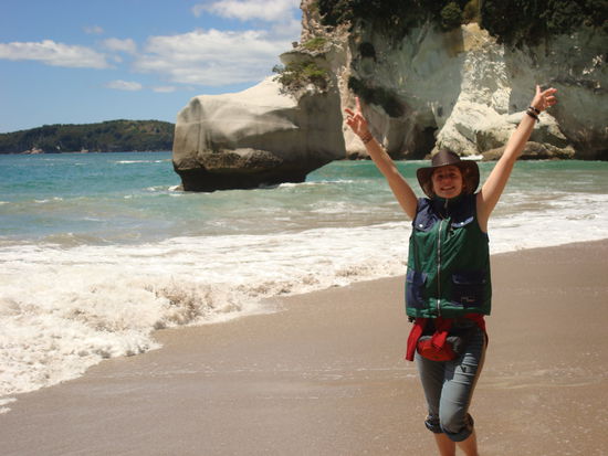 Ich, bekloppt wie immer...man beachte mein Outfit!