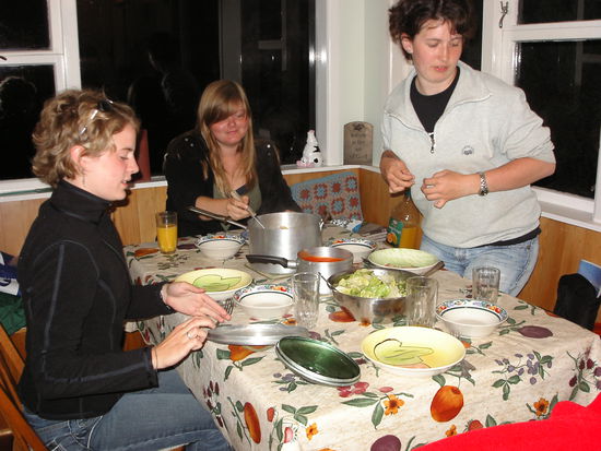 Danach heisst et natuerlich: kleine Staerkung noetig