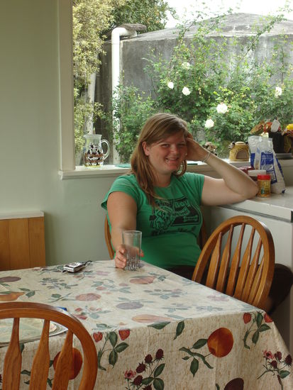 Britta un ich sin danach fertig un muessen erstmal wat trinken, et is naemlich schon sommerlich heiss draussen!