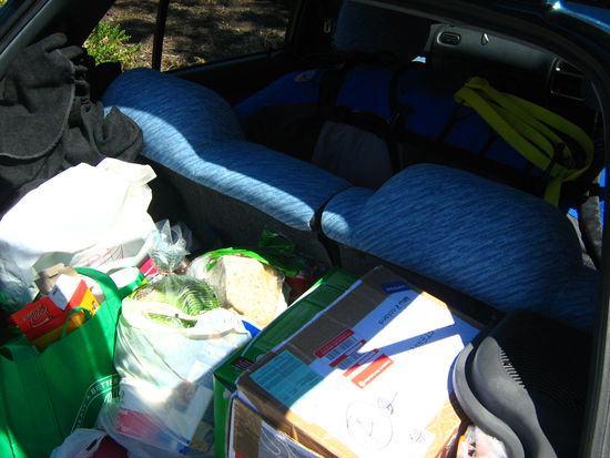 Dat Ding is Proppevoll, nachdem wir unser ganzes Hab u Gut reingestopft haben!