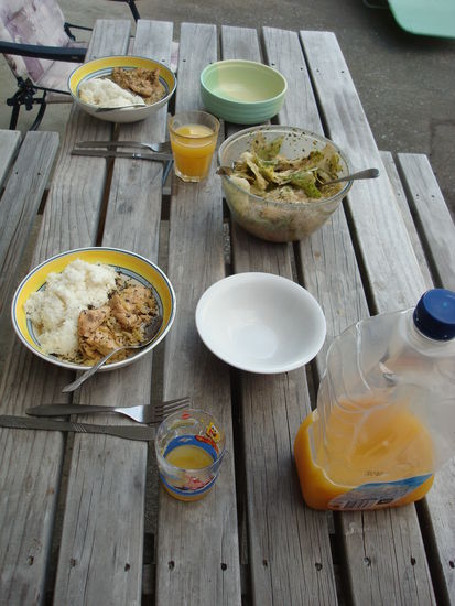 Lecker Essen braucht ma einfach, wenn ma so hart arbeitet!