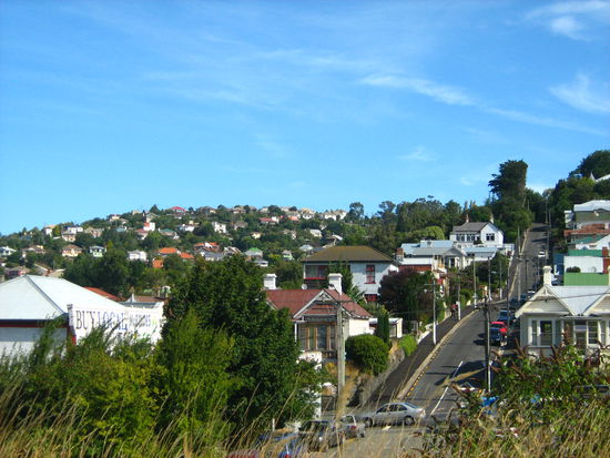 Dunedin soll angeblich die steilste Strasse der Welt haben...ne suesse Stadt, abgesehen von dem Parkplatzmangel...
