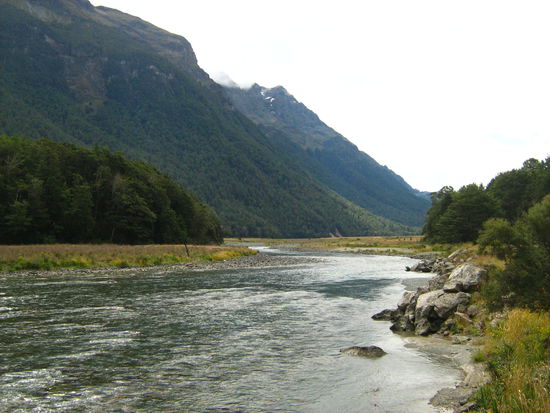 Auf dem Weg zum Milford Sound fallen uns schon die Kinnladen runter...