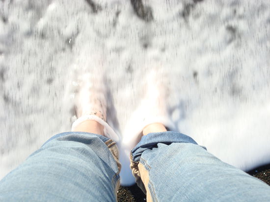 Meine Fuesse im Meer...