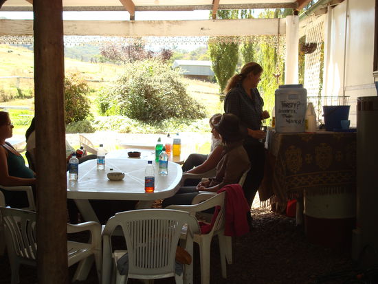 doch meistens haben wir hier draußen gegessen...