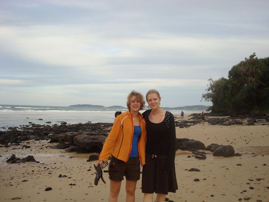 Sarah un ich am Strand