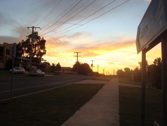 Rainbow Beach am Abend