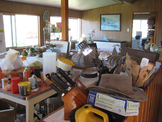 so sah's bei Joe's Eltern im Haus aus...und ich dachte ich wär Chaosqueen...