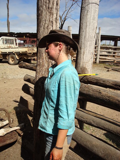 so sah ich dann aus - Blut uff der Blus, an der Hand, im Gesicht - überall...