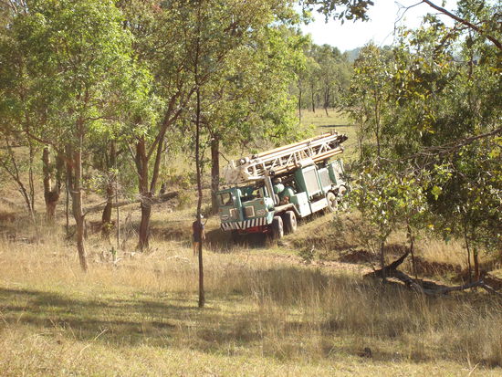 Der Truck zum Bohren...