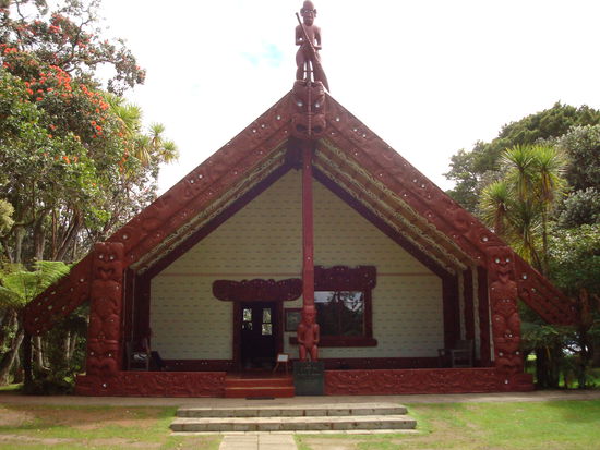 Das Versammlungshaus der Maori in Waitangi