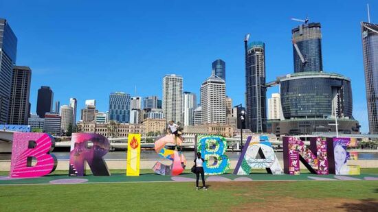 Sonnenschein in Brisbane