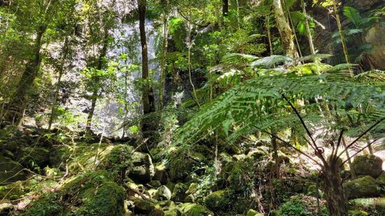 Rundweg an vielen Wasserfällen vorbei.